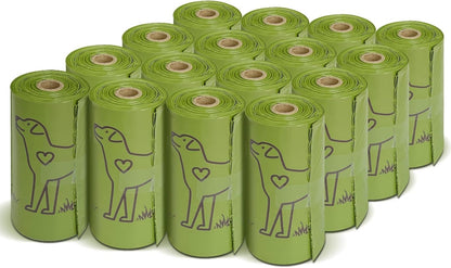 240 Count 13” X 9”Dog Poop Bags Rolls, Leakproof Strong & Sturdy Waste Bags for Doggie Cat Pet